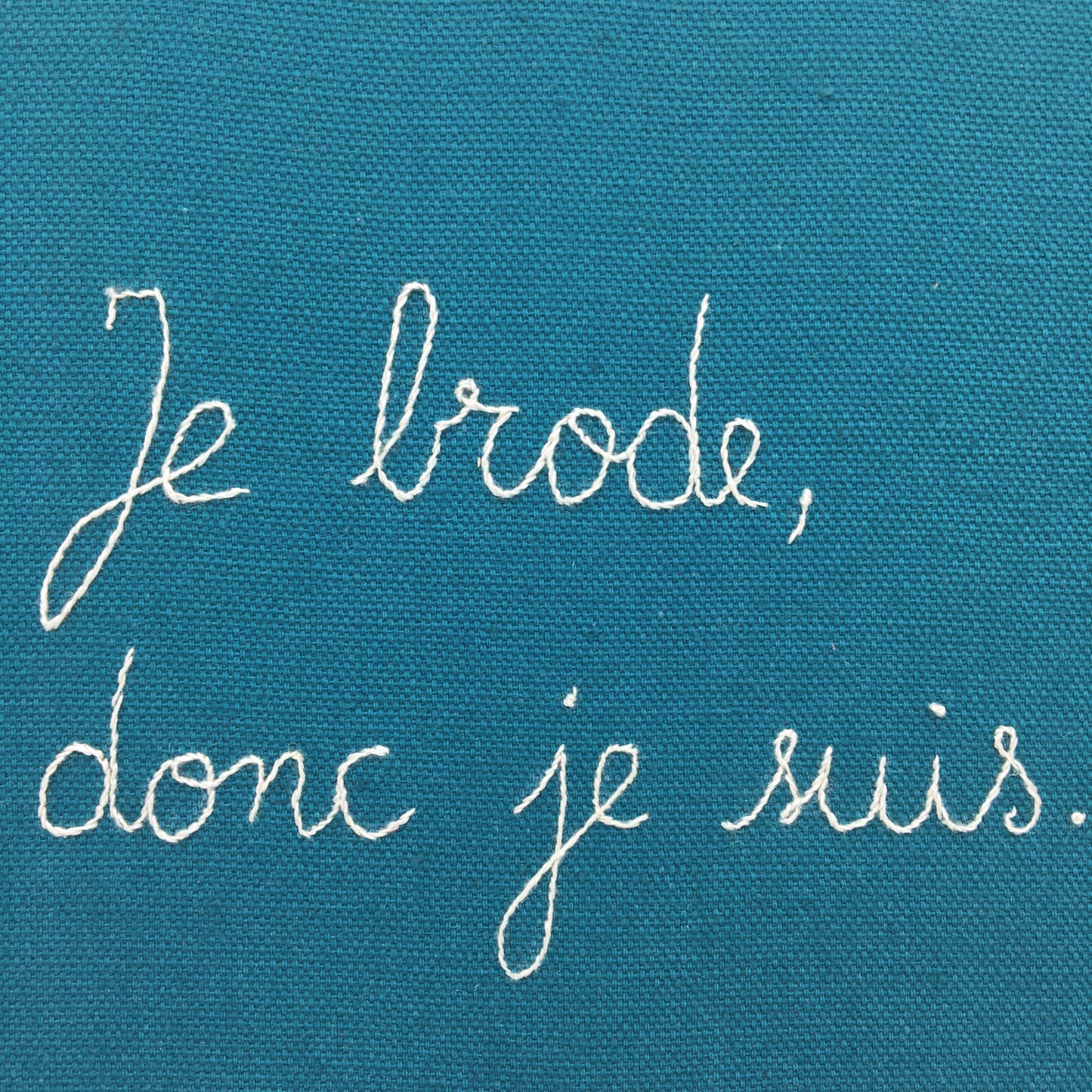 Je brode, donc je suis.