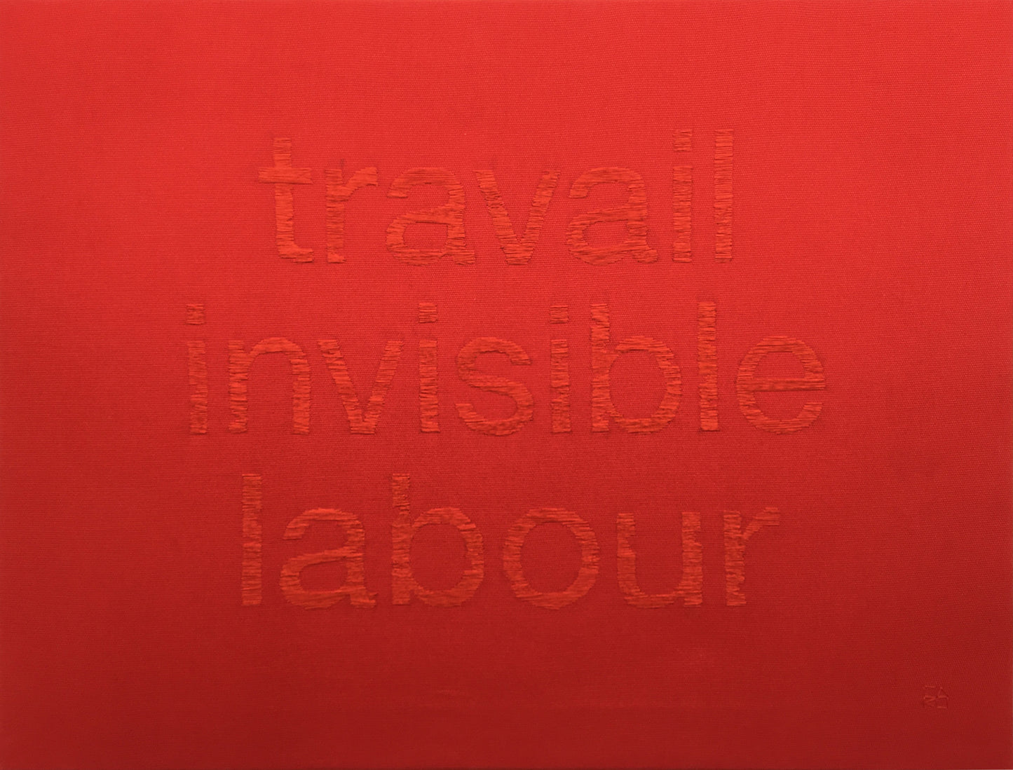 Tribute to my mother I (travail/invisible/labour)