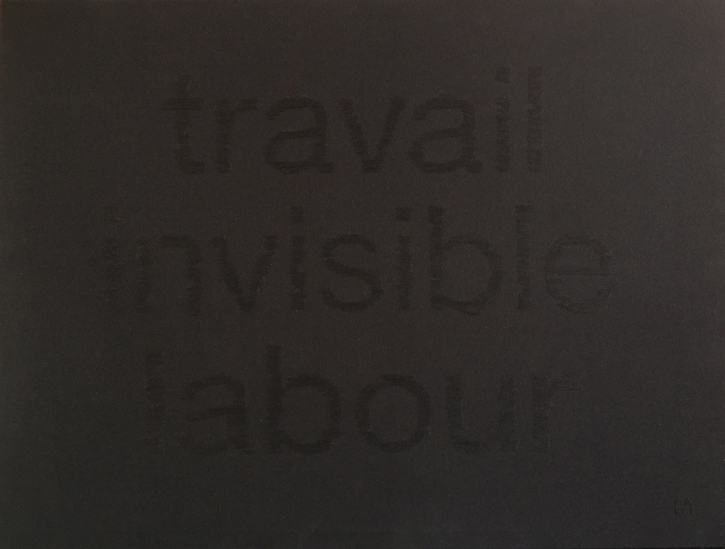 Tribute to my mother II (travail/invisible/labour)