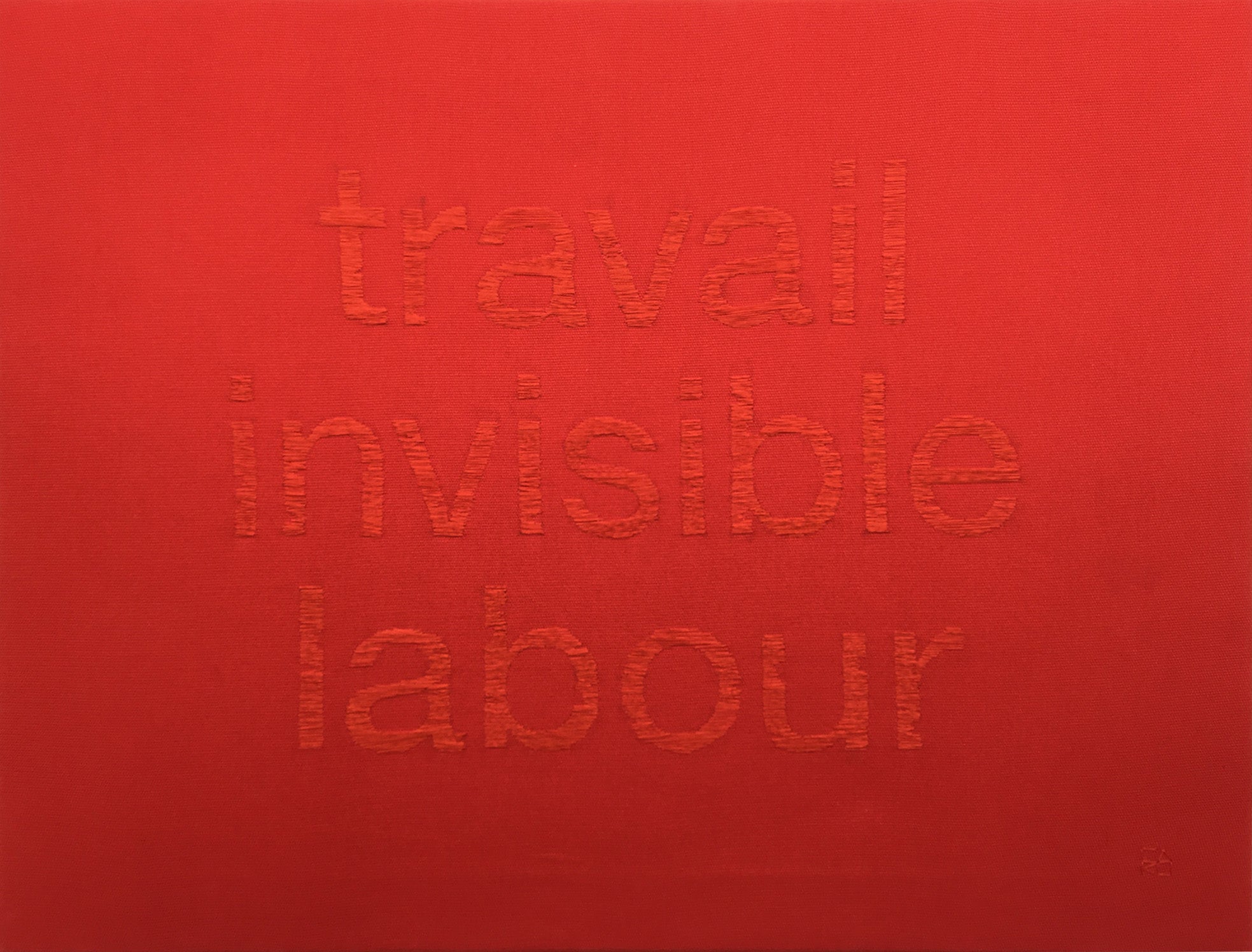 Tribute to my mother I (travail/invisible/labour)