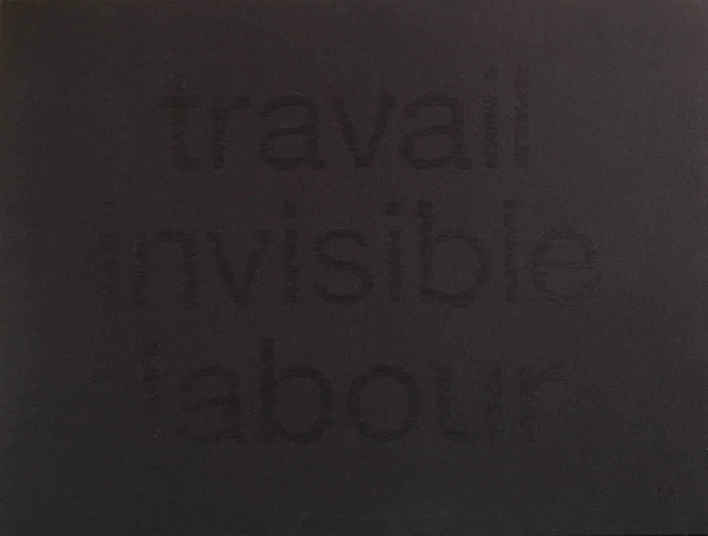 Tribute to my mother II (travail/invisible/labour)